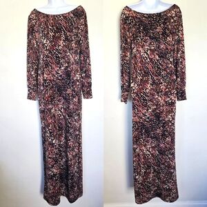 BCBG MaxAzria Tricot Maxi Dress Women's M Whimsigoth Artsy‎ Maximalist Eclectic